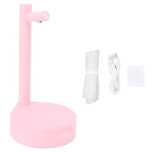 Water Dispenser Pump, Desktop Water Bottle Pump Portable Removable 6 Speed Adjustable Electric Water Gallon Dispenser for Home (Pink)