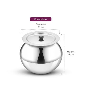 Image of Thermal Rice Cooker Stainless Steel 1.5 KG with Rubber Gasket | Perfect for Kerala Red /Matta Rice | Saves Up to 70% Fuel | Keeps Rice Hot for 8+ Hours | Induction and Gas Compatible