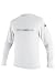 O'Neill Youth Basic Skins UPF 50+ Long Sleeve Sun Shirt, White, 14