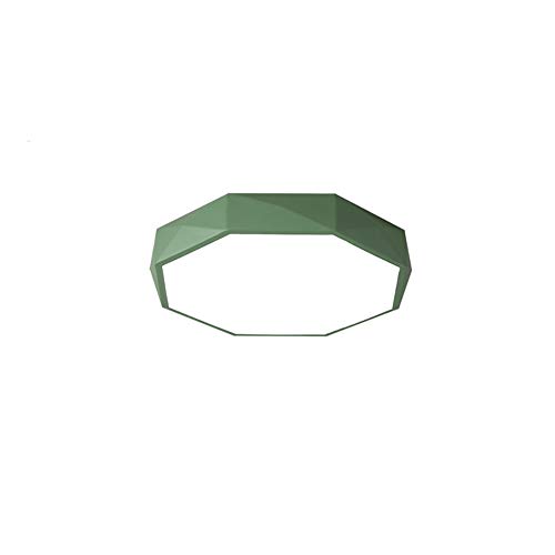 Plafonnier LED moderne vert pour chambre luminaire géométrique salon