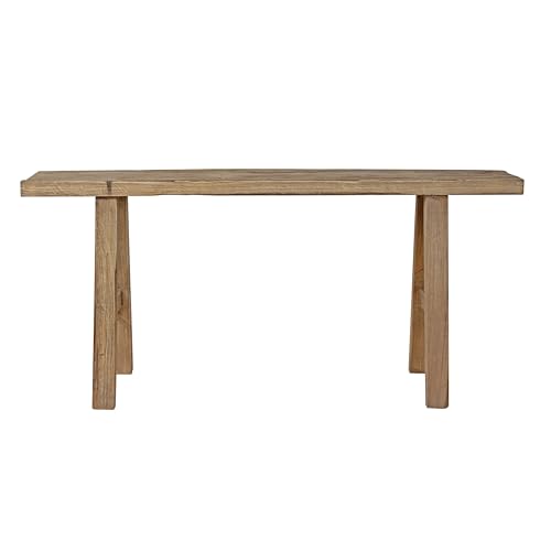 Image of Artissance 43-Inch Elmwood Bench, Natural Wood Rectangular Rustic Bench for Entryway, Hallway, Living Room, and Dining Room
