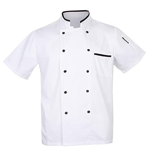Veste de cuisinier anti-taches pour travailler en cuisine sans surchauffe