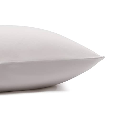 Amazon Basics Lightweight Super Soft, Wrinkle-Free Easy Care Microfiber 4 Piece Bed Sheet Set with 14-Inch Deep Pockets, King, Light Gray, Solid