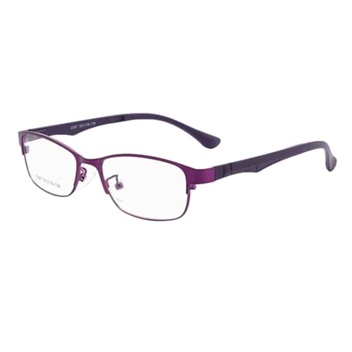 Monture lunettes ovales TR90 pour femmes : lunettes violettes ultra-légères en alliage