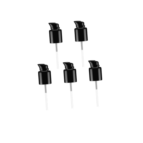 Homoyoyo 5 Piezas Cabezal Dosificador para Loción Negro Bomba Dispensadora para Crema Hidratante y Emulsión Recambio para Envases de Alta Viscosidad Fácil Control y Durabilidad Garantizada