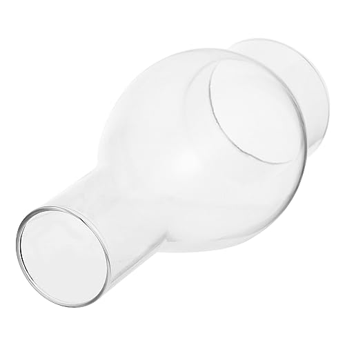 Veemoon Oil Gas Chimney Lamp Shade Glass Lamp Chimney Clear Glass Oil Lamp Kerosene Lamp Shade Lanterns 6.88 Inch by 3 Inch for Vintage Antique Replacement Lamp Globe for Oil Lamp