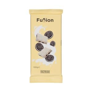 Chocolate blanco Fussion Hacendado galletas al cacao Tableta 100 g Pack 2