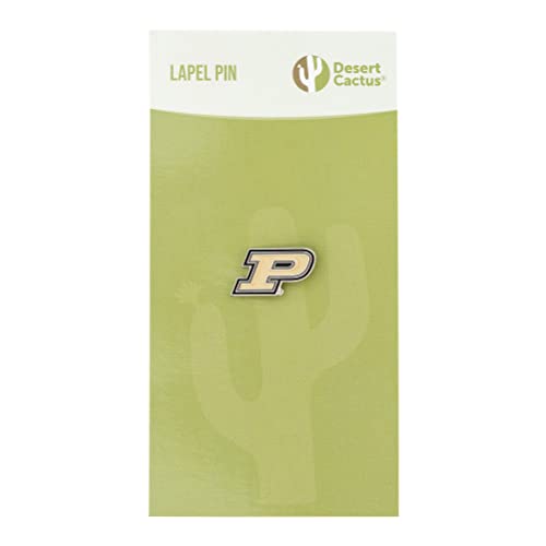 Image of Desert Cactus Purdue University Lapel Pin PUR Boilermakers Made of Metal for Formal Wear, Bag and Hat Jewelry, and Tie Tack