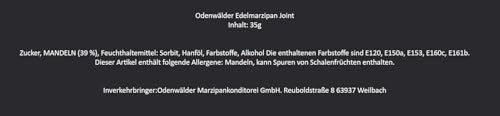 Odenwälder Edelmarzipan Joint 35g