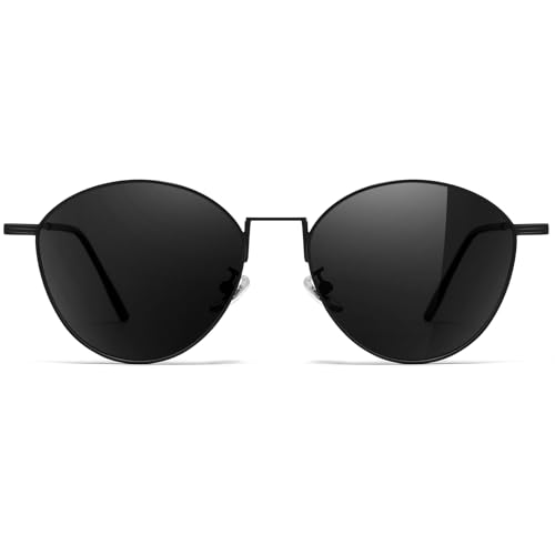 SUNGAIT Round Trendy Polarized Sunglasses Womens Unique Design Retro Sun Glasses for Men Vintage Classic Shades UV Protection