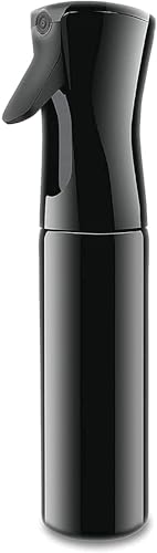 Image of LUMONY Spray Bottle 300ml-Refillable Empty Mist Water Spray Bottle for Taming Hair in Morning, Hairstyling, Plants, Hair, Face, Garden, Pets, Perfume And More (Black -Pack of 1)