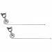 Pair New Clamp On Vintage Style Chrome Curb Feelers / Whiskers For Classic Car, Truck, Street Rod,