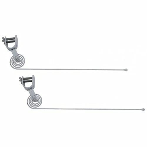 United Pacific Pair New Clamp On Vintage Style Chrome Curb Feelers/Whiskers for Classic Car, Truck, Street Rod,