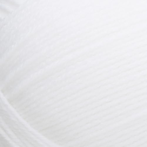 Image of Lion Brand Yarn, Pound of Love Crochet Yarn, White, White, 2 Pack | Large Skein Everyday Basic 100% Acrylic Worsted Weight Knit Fiber for Baby Blankets, Classic Afghans, Sweaters, Scarf Sets