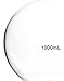 QWORK Glass 1000ml Single Neck Flat Bottom Boiling Flask, Heavy Wall Distillation Receiving Apparatus with 24/40 Standard Joint, Taper Outer Joint Lab Glassware, 1000ML