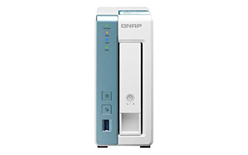 QNAP TS-131K 1 Bay Desktop NAS Enclosure - 1GB RAM, Annapurna Labs 4-Core, 1.7GHz Processor - for Reliable High Performance Home and Personal Cloud Storage