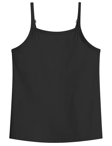 Image of Auranso Girls Undershirts Kids Camisole Toddler Adjustable Straps Tank Tops