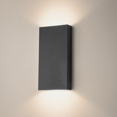 Lampe d'extérieur murale applique étanche extérieur LED 14W gris 3000K