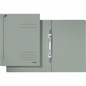Leitz 25 x Spiralhefter A4 Karton kaufm. Heftung grau