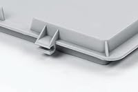 Stabilo Befestigungstechnik Eurobox mit Deckel 400x300x235mm | Aufbewahrungsbox, Box, Kunststoffbox, Lagerbox, Regalbox – Ansicht 7