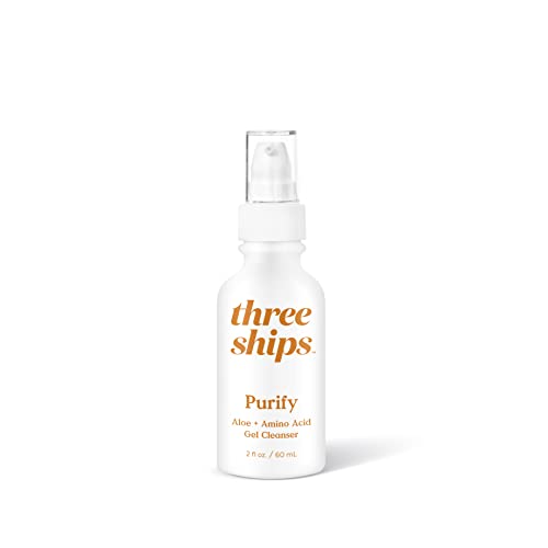 Three-Ships-Purify-Aloe-Amino-Acid-Cleanser--As-Seen-on-TV--Natural-Vegan-Formula-Hydrates-Soothes-Skin--Gentle-Cleansing-Facial-Wash-for-NormalDry-Skin-60mL