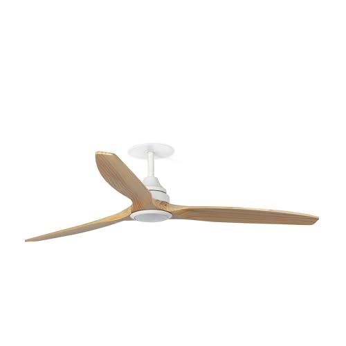 FARO BARCELONA 33727DCSR - ALO RECESSED L Ventilador blanco/pino Wall Control SWT