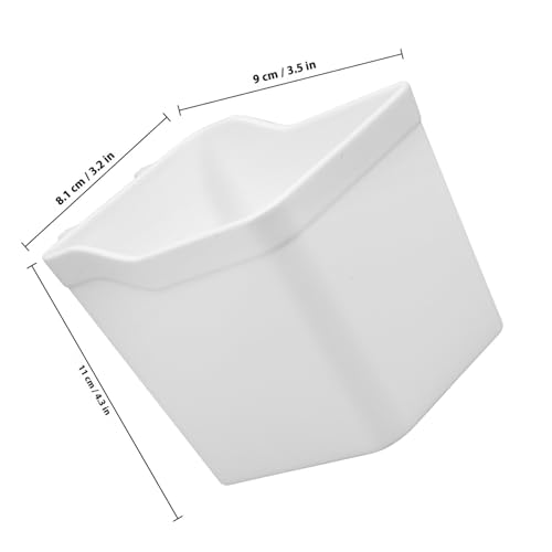 Porte-gobelets blanc en ABS pour panneau perforé | Lot de 6 crochets organiseurs