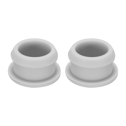 Image of Snap in Locking Hole Plugs Rubber Panel Seal Cover Drilled Silicone Caps, [for Kitchen Rubber, Waterproof Sealing Plugs] - 28mm /1.1in /Gray /2Pcs