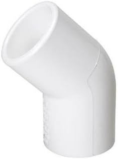 3/4" Schedule 40 PVC - 45 Degree SCH40 Pipe Elbow - Pack of 10