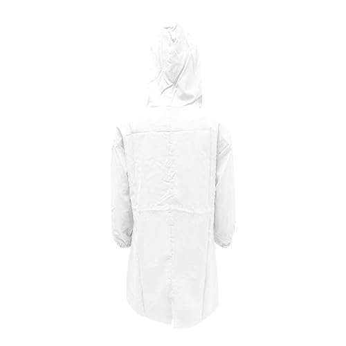 Chubasquero running de mujer rojo e impermeable con capucha para lluvia 5