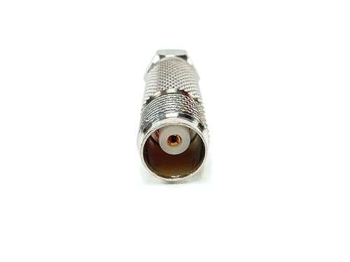 Adaptador RF Coaxial TNC Hembra a F Macho 1 unidad miniatura 4