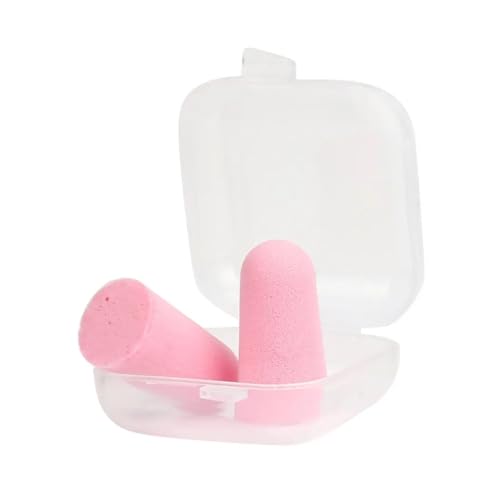 睡眠用耳栓 5組のソフト耳栓、防音性と保護性の耳栓、騒音防止、いびき防止の睡眠用耳栓 睡眠用耳栓(Pink)