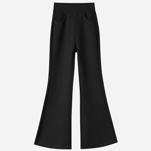 Uniform Pants for Girls Flared Yoga Pants for Kids Stretchy Bootcut Leggings Soft Athletic Workout Tights4