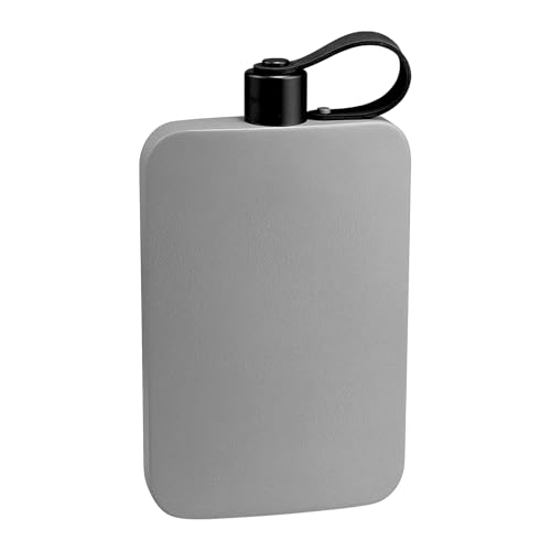 Mihauuke Botella De Agua Para Viaje - Cantimplora De Acero Inoxidable Con Tapa Para Deporte | Tumbler Plano 500ml Para Escuela Viaje Gimnasio Exterior Concierto Deporte Camping Trayecto Senderismo