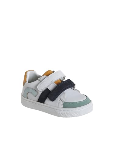 Baskets bébé garçon cuir anti-glisse confort marche premiers pas