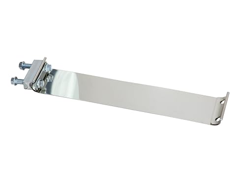 TBOZZ Abgewinkelter Schmutzfänger-Aufhänger mit auffälligem Klebeband, 3,8 cm im Befestigungsbolzenabstand, 76,2 cm Länge