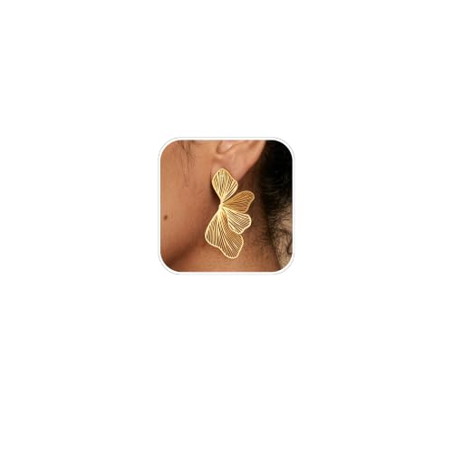 Ritach Gold Statement Earrings for Women - Chunky Gold Dangle Earrings Drop - image 1