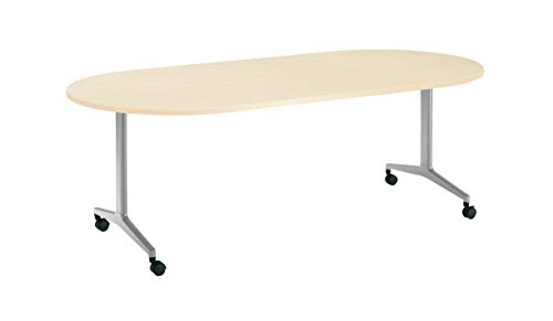 �y���[�J�[�z���E�ݒu�E�g���z �R�N�� �~�[�e�B���O�e�[�u�� JUTO MT-JTTB211S81MT1-C ���~�`�V�� T���r ��210×���s100cm �V�i�`�������I�[�N/�r�t���b�g�V���o�[ �L���X�^�[�t