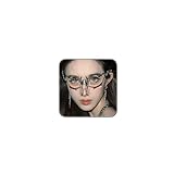 ZMANYIJEW Punk Mechanical Face Chain for Women Cyberpunk Shaped Adjustable Sense Face Jewelry for Women Men. (silver AA)