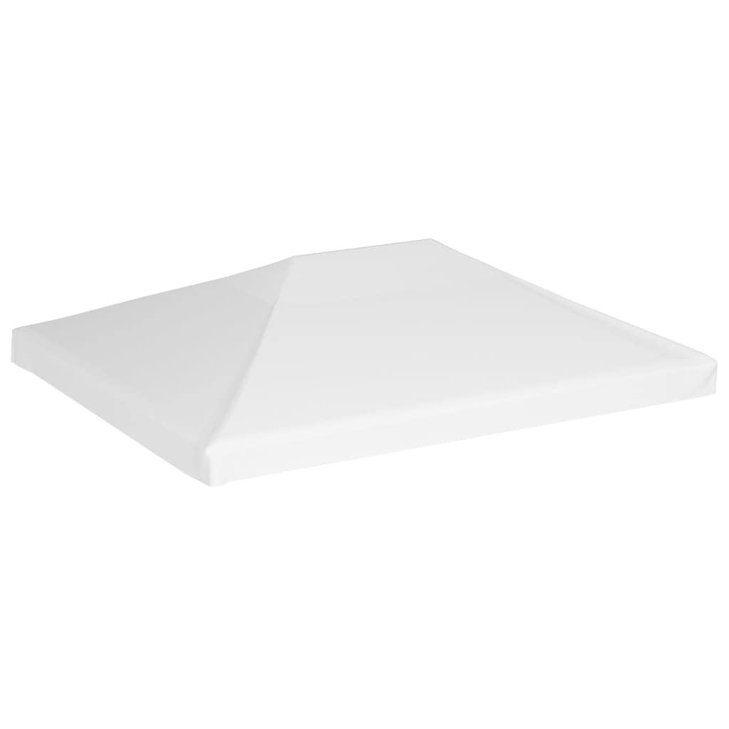 vidaXL Toile de Toit de Belvédère Auvent de Remplacement 270 g/m² 4x3 m Blanc