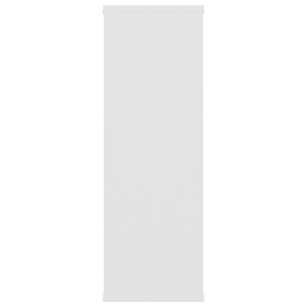 INLIFE Estantería de Pared Blanca para Almacenaje, Mueble 104 x 20 x 58,5 cm de Material de Madera