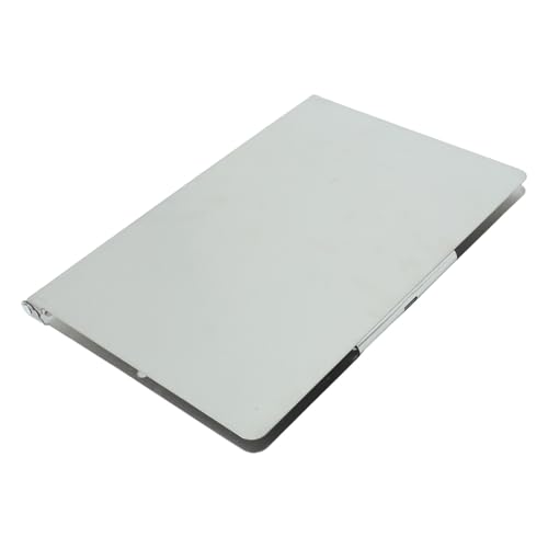 Tablette d'écriture pliable en acier inoxydable argenté style ultraslim