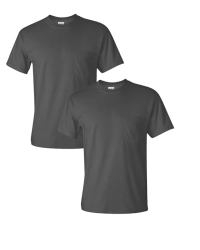 Lot de 2 t-shirts Gildan avec coutures renforcées et maille durable