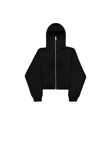 Sweat Zip Alpha Industries Femme avec Strass Brillant au Dos