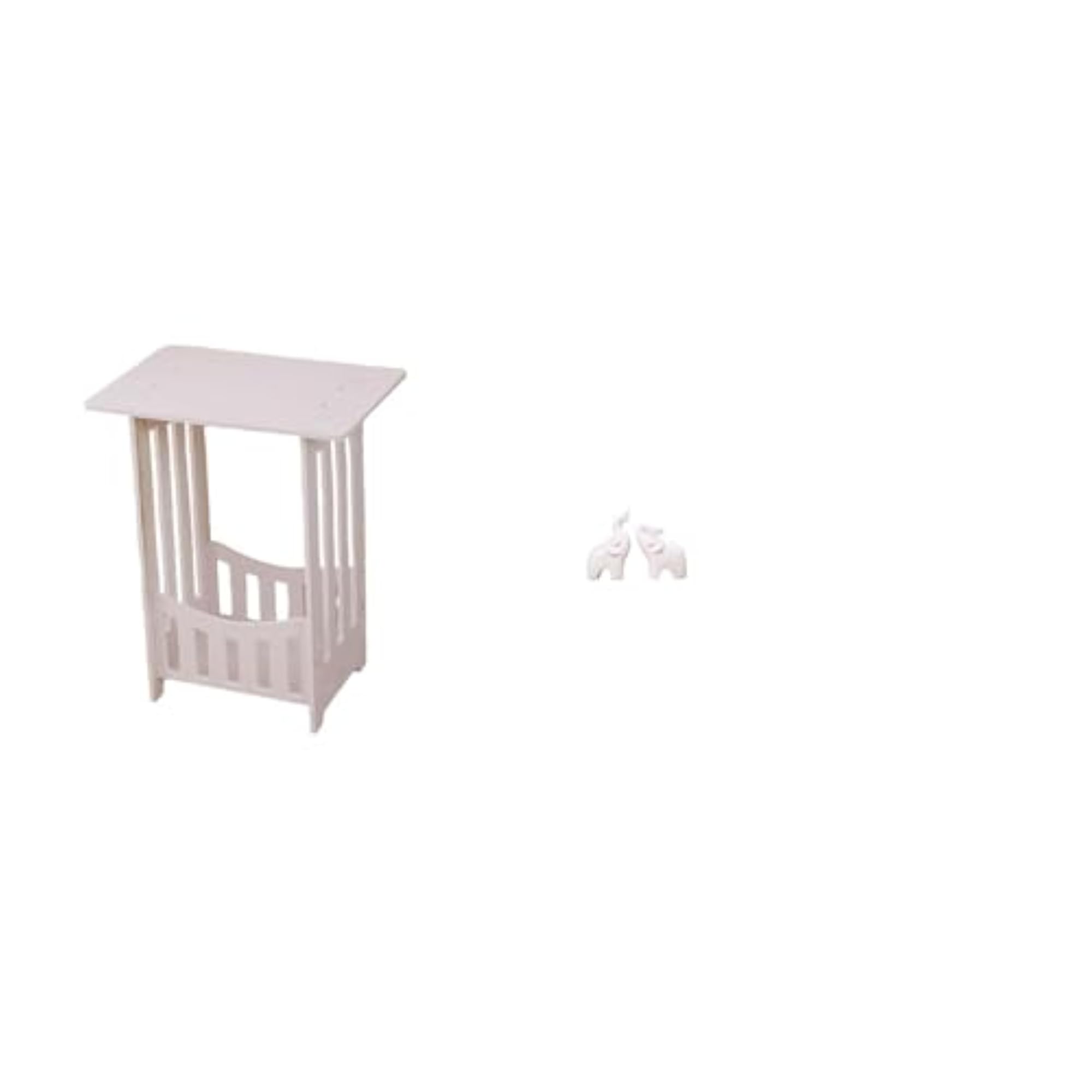 Practical Bedside Table with Elephant Sculptures Ornaments