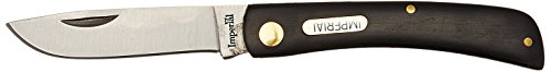 Schrade Faca de bolso imperial IMP22 preta dobrável para sobrevivência ao ar livre, ao ar livre e ED