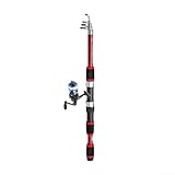 precio de equipo de pesca para mar Portátil y conveniente: diseñada pensando en la portabilidad, esta caña de señuelo ultraligera es fácil de llevar en cualquier aventura al aire libre o viaje casual a tu lugar local favorito.