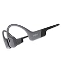 SHOKZ OpenSwim Pro Casque à conduction osseuse, écouteurs sans fil à oreilles libres, IP68, Bluetooth 5.4, stockage MP3 32 Go, micros à annulation de bruit, 9 h d'autonomie pour courir et nager - Gris