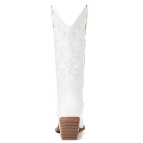 Image of Cowboy Boots for Women, Pointed Toe Chunky Heel | All-day walking comfort design, versatile for daily outfits, country music festivals and western style occasions