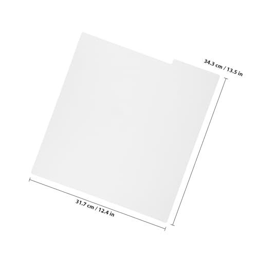 Separadores de vinilos en plástico PP blanco con pestañas, pack de 5 piezas 2